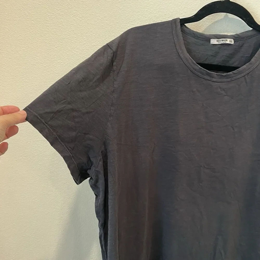 buck mason t shirt gray Size XXL Made In USA Cotton Casual Minimalist